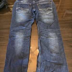 Buffalo David Bitton King X Men's Bootcut Jeans - Indigo Blue Fade